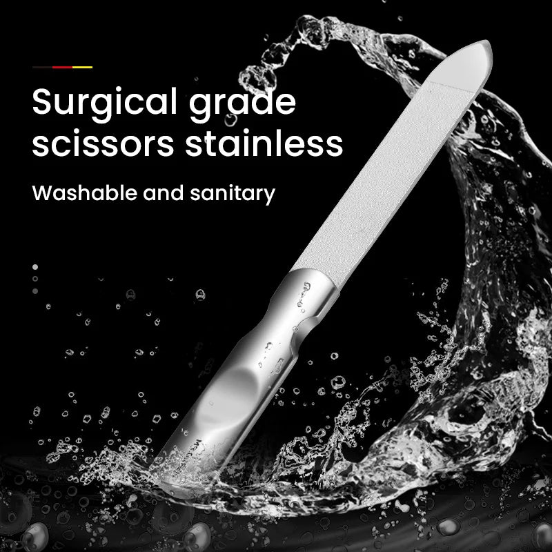 MR.GREEN Double-Sided Nail File — Stainless Steel Manicure & Pedicure Tool for Professional Finger & Toe Care