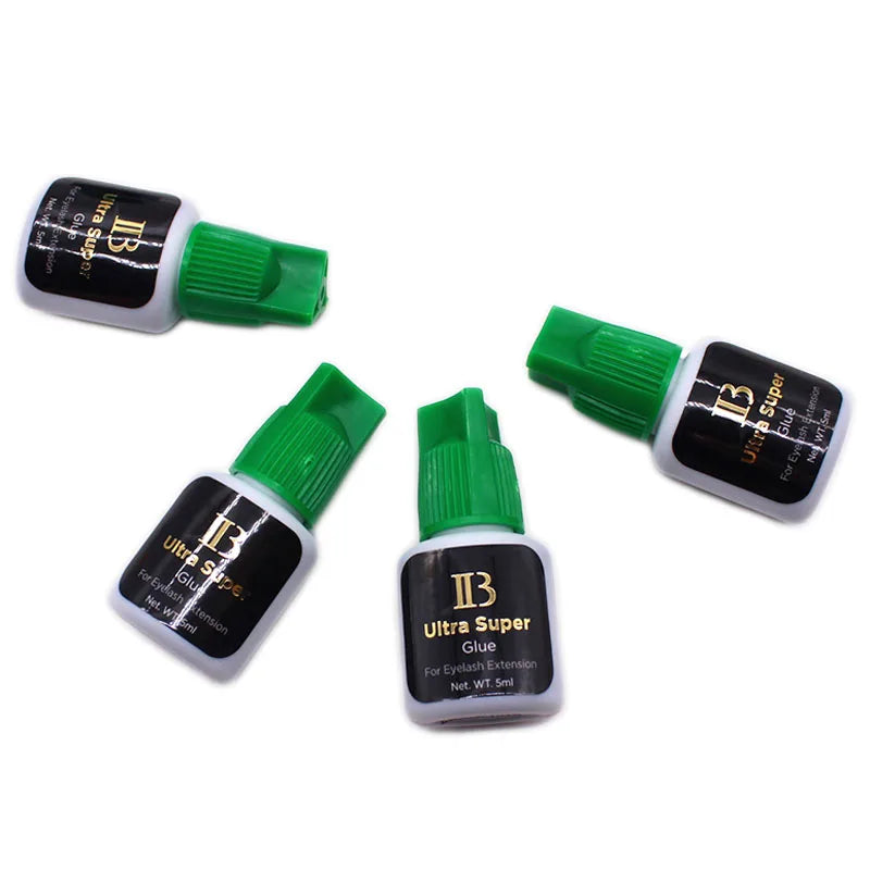 IB Ultra Super Glue for Eyelash Extensions — 5ml Korean Fast-Drying Strong Lash Adhesive, Long-Lasting