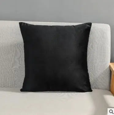 Solid Velvet Pillowcase – Red, Yellow, Blue, & Green Cushion for Sofa, Car, Living Room Home Decor, 45x45cm