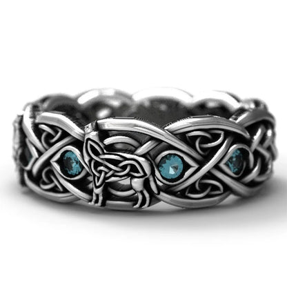 Huitan Viking Nordic Mythology Giant Wolf Ring – Defense Totem, Hip Hop Rock Fashion Unisex Punk Jewelry Gift