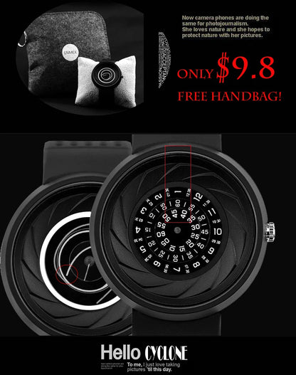 2023 Enmex Men’s Creative Industrial Quartz Watch — Digital Design Light Sports Fashion Wristwatch