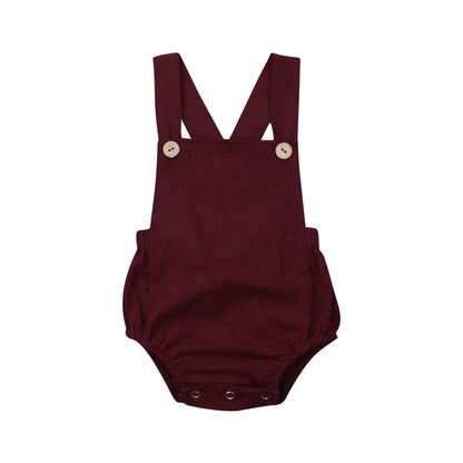 Newborn Baby Sleeveless Romper - Casual Summer One-Piece Jumpsuit for Boys & Girls