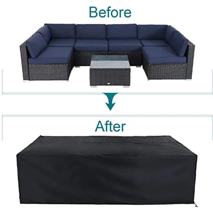 88-Size Waterproof Patio Furniture Cover – Outdoor Table & Garden Furniture Protection Cover, All-Weather Dust & Rain Resistant