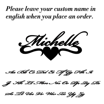 Sipuris Custom Name Necklace - Personalized Gold Stainless Steel Choker Jewelry Gift for Women & Men Wedding Style