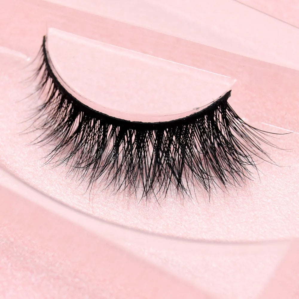 Visofree 3D Mink Eyelashes – Thick Handmade Full Strip Cruelty-Free False Lashes for Makeup M56