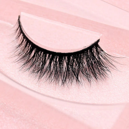Visofree 3D Mink Eyelashes – Thick Handmade Full Strip Cruelty-Free False Lashes for Makeup M56