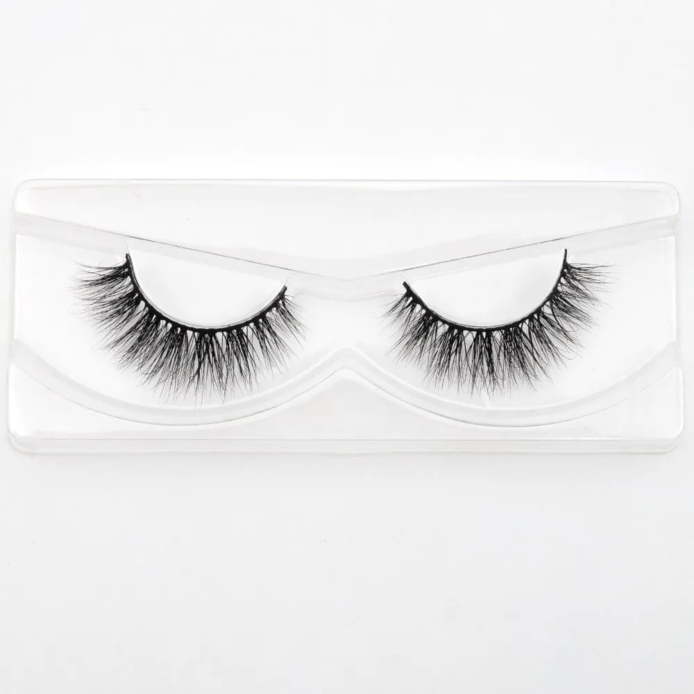 Visofree 3D Mink Eyelashes – Thick Handmade Full Strip Cruelty-Free False Lashes for Makeup M56