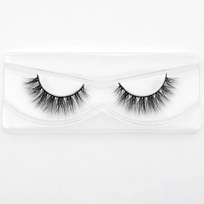 Visofree 3D Mink Eyelashes – Thick Handmade Full Strip Cruelty-Free False Lashes for Makeup M56