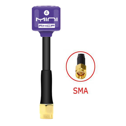 5.8G 4 RHCP Lollipop FPV Antenna – High Gain 2.8dBi SMA/RP-SMA/MMCX/UFL for Racing Drones