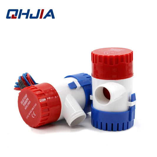 12V 24V Submersible Bilge Pump - 1100GPH 750GPH 500GPH Mini Electric Water Pump for Boats, RVs & Marine Applications