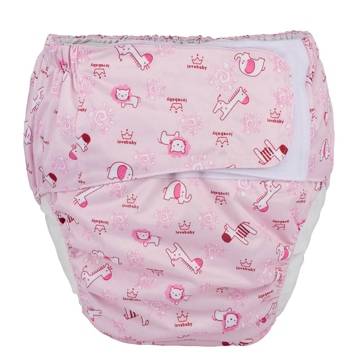 Sigzagor XL Adult Cloth Diaper – Reusable Pocket Nappy with Hook & Loop for Urinary Incontinence 68–128 cm Waist