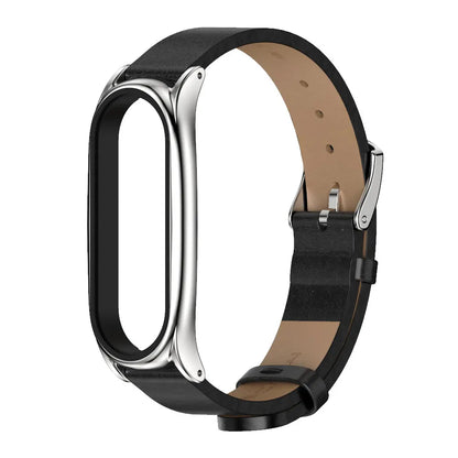 Leather Strap for Xiaomi Mi Band - Stylish Replacement Wristband for Mi Band 10/9/8/7/6/5 Mijobs Design