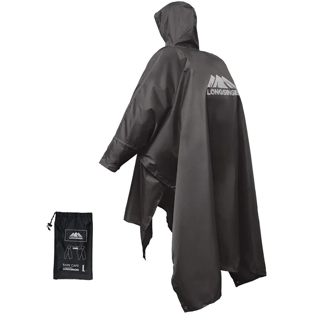 3-in-1 Portable Waterproof Raincoat - Adjustable, Lightweight, and Reusable for Men and Women, Ideal for Hiking, Hunting, and Climbing