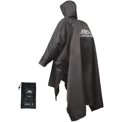 3-in-1 Portable Waterproof Raincoat - Adjustable, Lightweight, and Reusable for Men and Women, Ideal for Hiking, Hunting, and Climbing