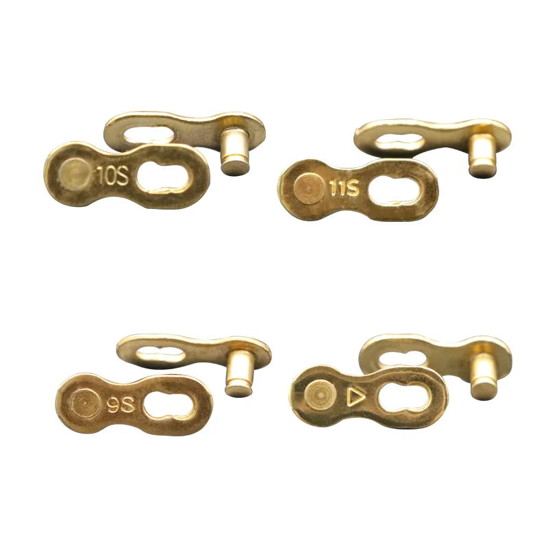 5 Pair Bicycle Chain Link Connectors — Quick Release Master Links for 6–12 Speed MTB Bikes