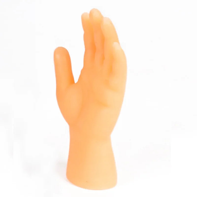 Simulation Mini Silicone Hands – Funny Finger Puppet Toys for Pranks, Cats & Novelty Teasing