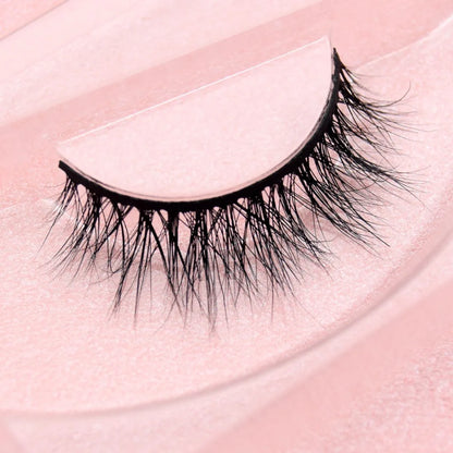 Visofree 3D Mink Eyelashes – Thick Handmade Full Strip Cruelty-Free False Lashes for Makeup M56
