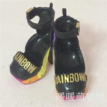Original Rainbow School Doll – Multi-Style Shoes & DIY Dress-Up Accessories for Girls