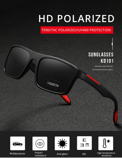 KDEAM Ultra-Light Polarized Sports Sunglasses for Men & Women – TAC 1.1mm Lens, Category 3 Driving Sun Glasses