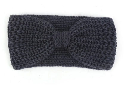 Women's Solid Color Knitted Headband – Elastic Twisted Turban Headwrap, Winter Hair Band for Girls, Fashion Hair Accessories