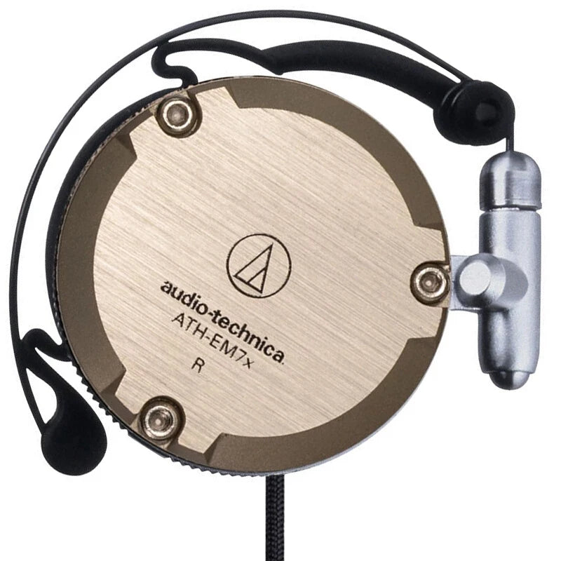 Audio-Technica ATH-EM7X Wired Sport Ear Hook Earphones with Heavy Bass for Android & iPhone