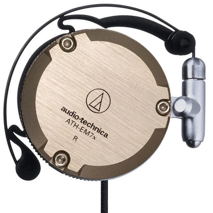 Audio-Technica ATH-EM7X Wired Sport Ear Hook Earphones with Heavy Bass for Android & iPhone