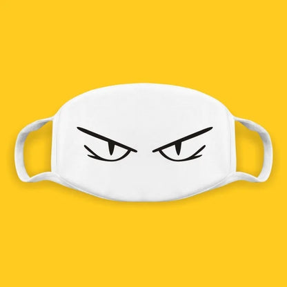 Kawaii Anime Expression Cotton Face Mask – Breathable Smile Mouth Muffle for Unisex Korean Style