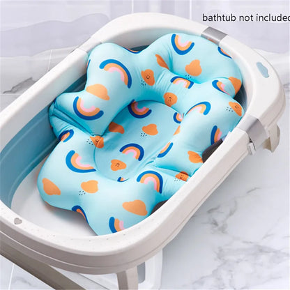 Non-Slip Baby Bath Cushion – Newborn Safety Support Pad & Soft Bathtub Mat