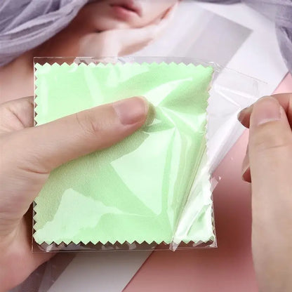 Silver Polishing Cloth – 8x8cm Reusable Jewelry Cleaning Wipes (10/50PCS) Anti-Tarnish