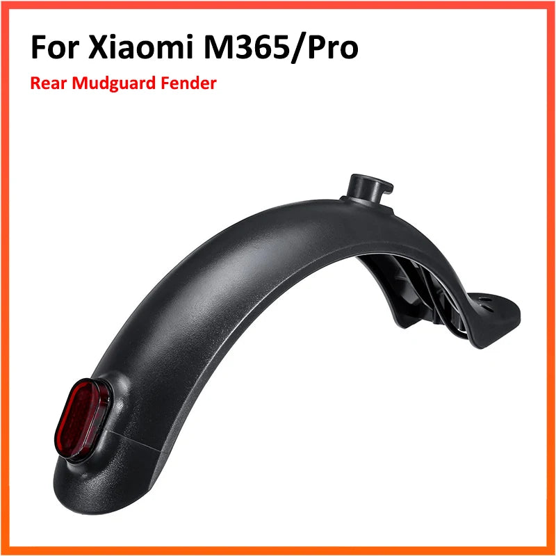 Replacement Rear Fender with Taillight – Spare Parts for Xiaomi M365 / Pro Electric Scooter Brake Light Mudguard with Hook