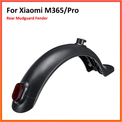 Replacement Rear Fender with Taillight – Spare Parts for Xiaomi M365 / Pro Electric Scooter Brake Light Mudguard with Hook