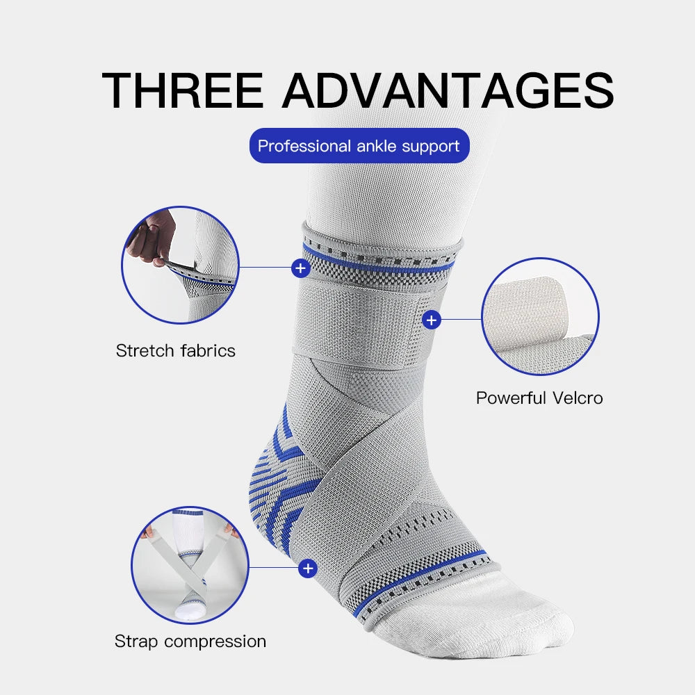 1/2 Pcs Breathable Ankle Support Compression Sleeve — Injury Recovery Joint Pain Sports Socks