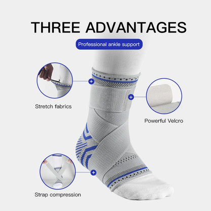 1/2 Pcs Breathable Ankle Support Compression Sleeve — Injury Recovery Joint Pain Sports Socks