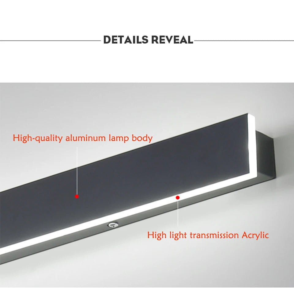 LED Outdoor Wall Light – Modern Waterproof IP65 Porch & Patio Lamp, Rainproof Exterior Wall Sconce for Garage & Garden