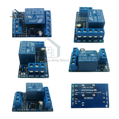 2-in-1 Automatic Water Pump Controller – DC 12V Liquid Level Sensor Switch Relay Module for Motors, Fish Tanks & Irrigation