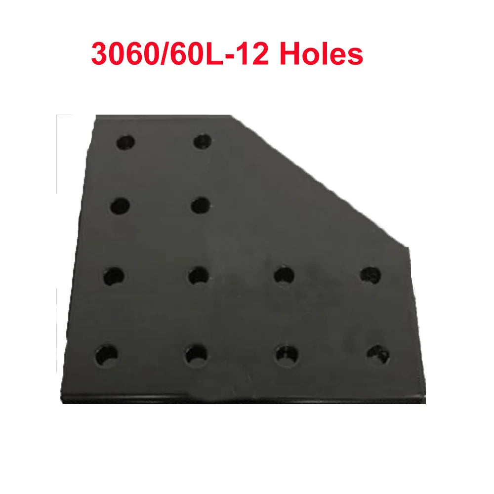 12 Hole Silver Corner Bracket Joint Plate - Angle Connector for 4040/6060 Aluminum Profiles