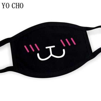 YO CHO Unisex Cotton Dust Mouth Mask – Anime Cartoon Respirator, Warm Mouth Muffle, Perfect Birthday Party Gift
