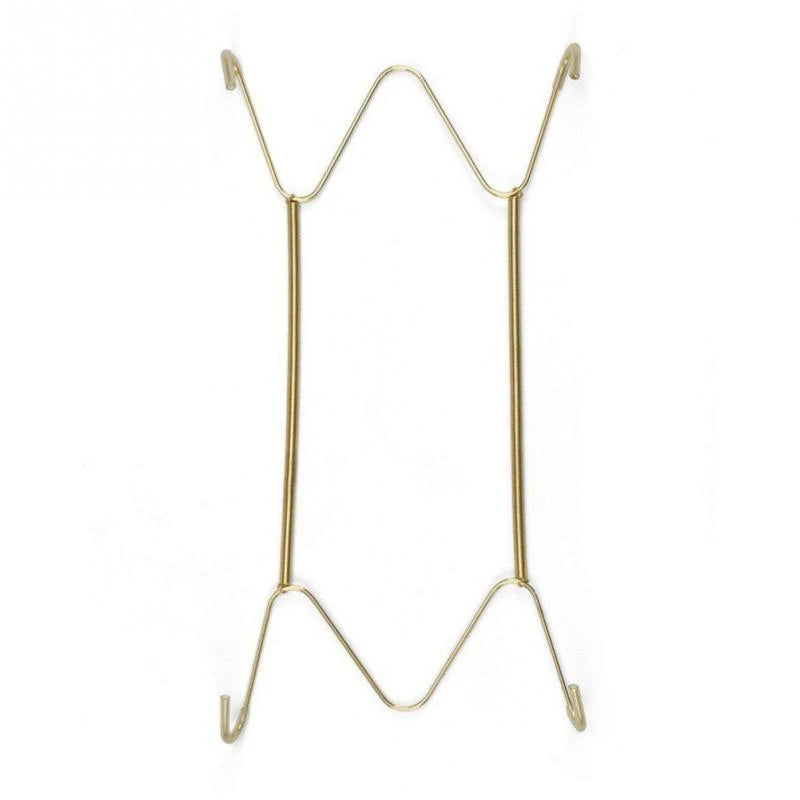 Stainless Steel Plate Holder Hanger - Wall-Mounted Spring Hook for Plates and Home Decoration - Multi-Purpose Kitchen Organizer