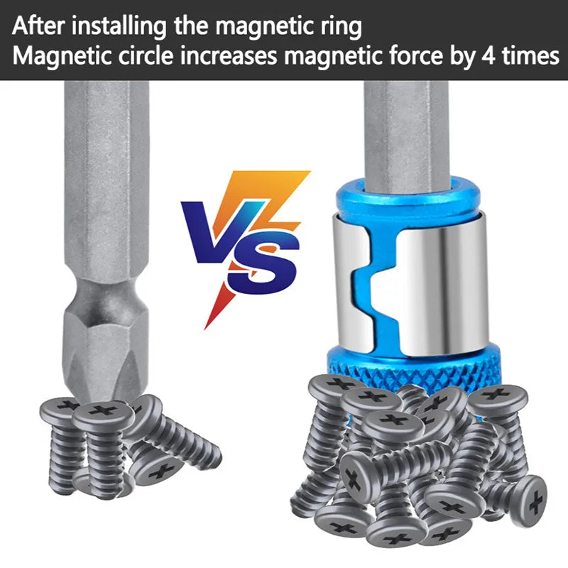 Universal Magnetic Ring Screwdriver Bit - Anti-Corrosion Alloy with Strong Magnetizer for Enhanced Performance - 1 Piece