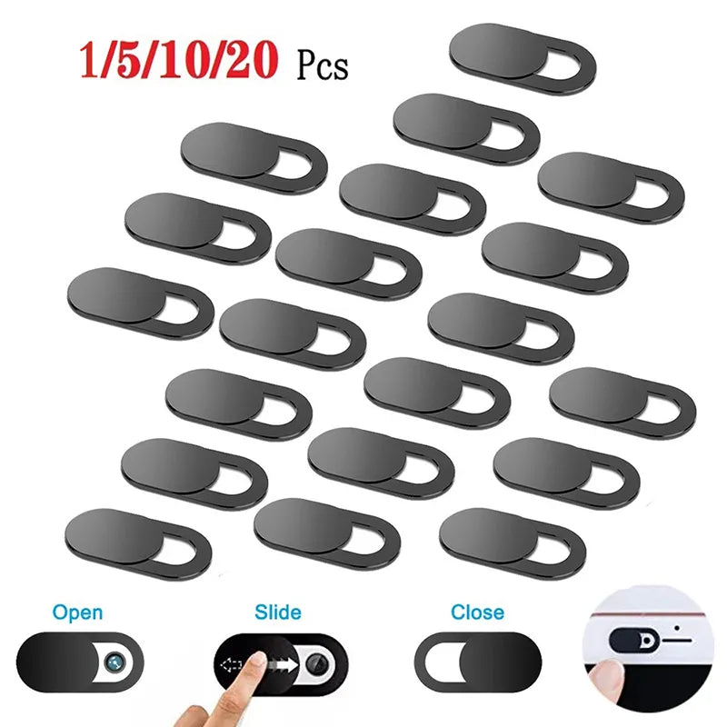 Sliding Webcam Cover - Protect Your Privacy with Laptop Camera Cover Slider for Phone, iPad, PC, Macbook, and Tablet - Anti-spy Lens Privacy Sticker