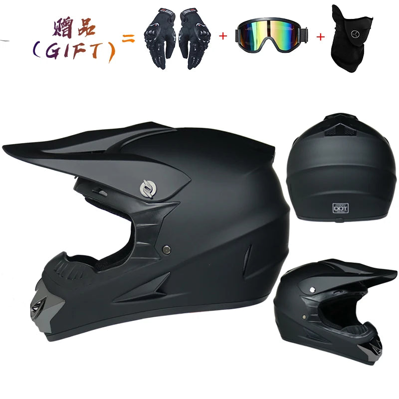 Safety Motocross Helmet for Kids - DOT Approved ATV Cross Bicycle Downhill Capacete, Unisex, Lightweight ABS 1KG