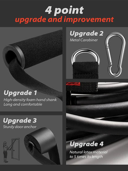 300lb Booty Resistance Band Set – Elastic Workout Harness for Home, Gym, Training & Dumbbell Exercises