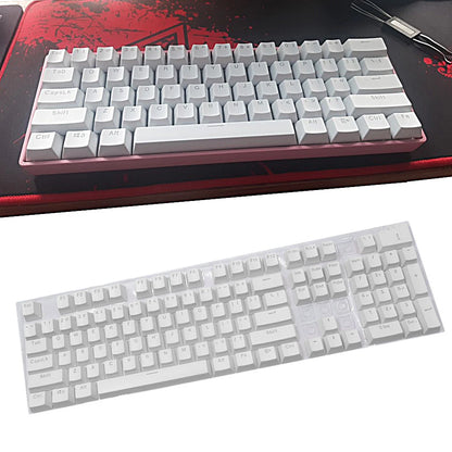 104PCS Universal Mechanical Keyboard Keycaps – Ergonomic Blank Replacement for Cherry MX Backlit Keyboards
