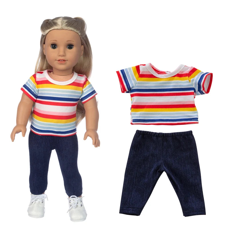18-Inch Girl Doll Winter Coat — 43cm Baby Doll Jacket Outfit for Dressing