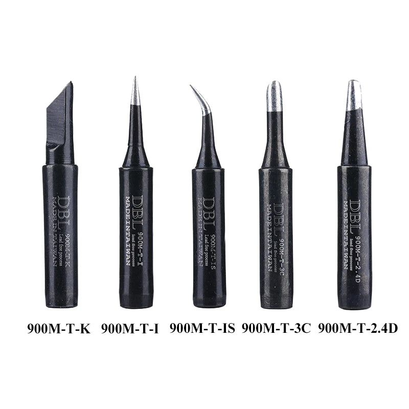 5PCS Lead-Free Soldering Iron Tips - 900M Series Replacement Tips for Welding & Solder Stations