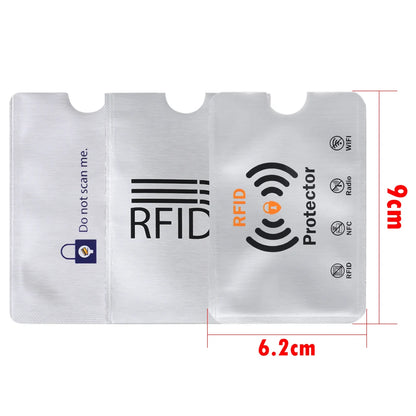 10PCS RFID Credit Card Protector Sleeves – Anti-Theft Blocking Skin Case Covers for Bank Cards, New Hot Sale