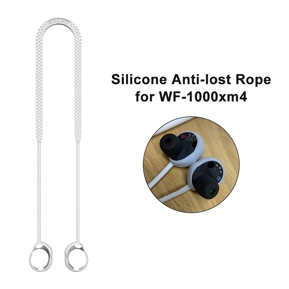 Sony WF-1000XM4 Anti-Lost Waterproof Earphone Rope | Neck Strap Lanyard for Wireless Headphones