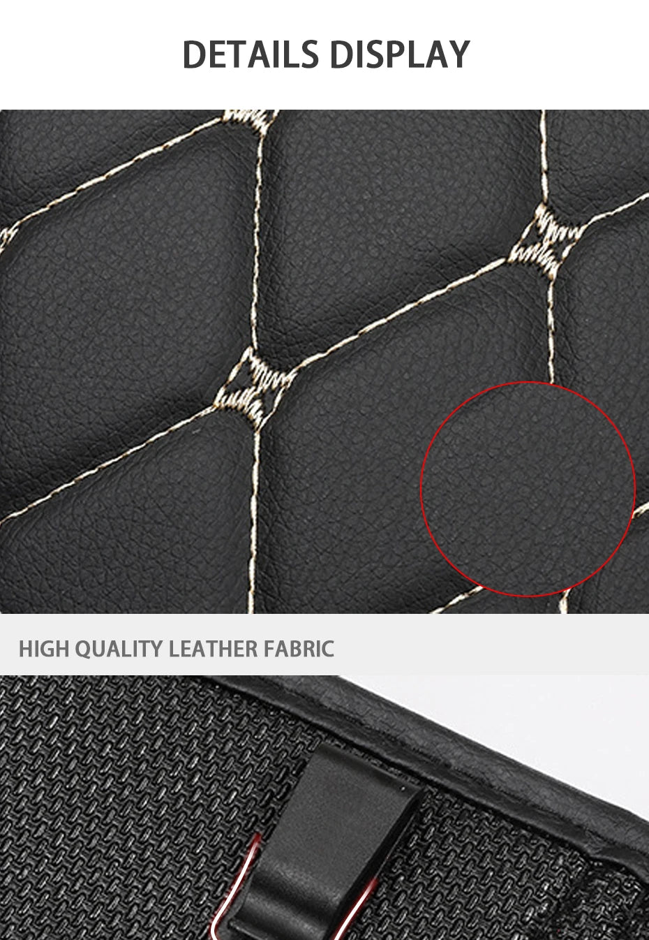 PU Leather Car Seat Back Protector – Anti-Kick Pad for Kids, Child Kick & Dirt Protection, Auto Accessories