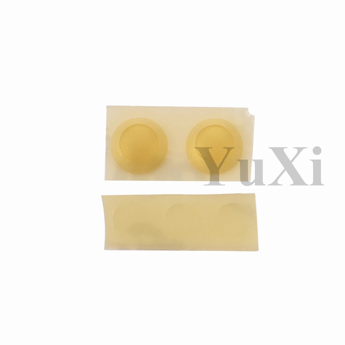 YuXi GBA SP Replacement Kit - Screw Covers & Luminous Dust Plug Rubber Set for Gameboy Advance SP