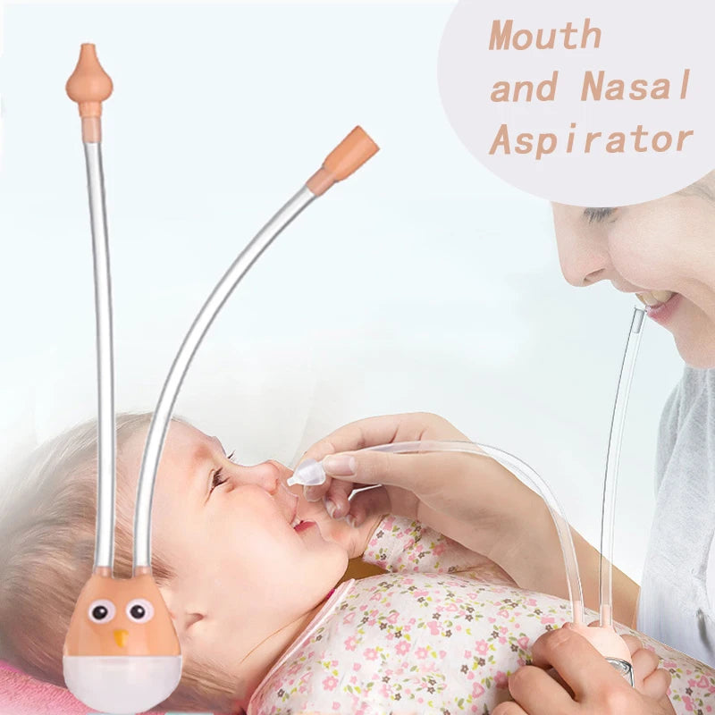Newborn Baby Nasal Aspirator - Gentle Nose Cleaner and Mucus Suction Tool for Infants and Children